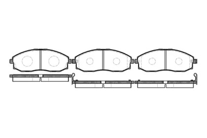 Комплект тормозных колодок WOKING P6033.02